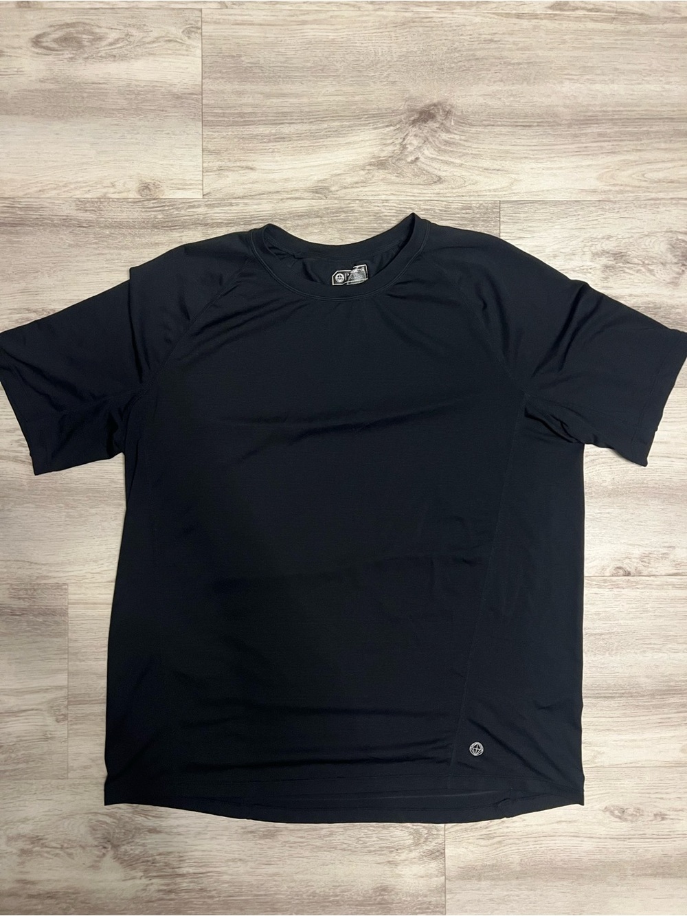 Men's Black Performance Crew Neck Shirt